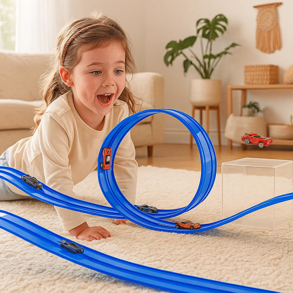 Zestaw elastycznego toru wyścigowego | Kreatywna zabawa 1,5 kg 2