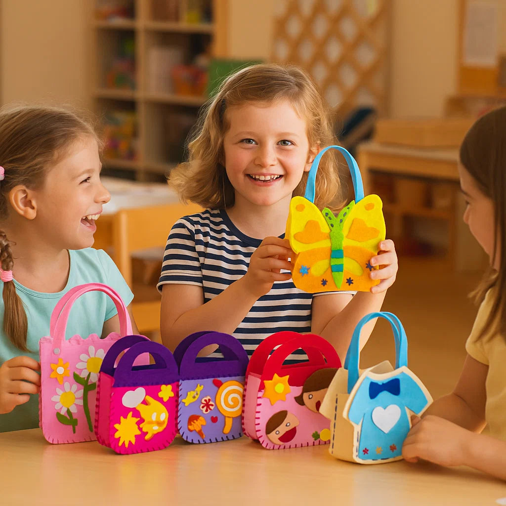 Zestaw filcowych torebek do szycia | Rozwija kreatywność 0.5kg 2