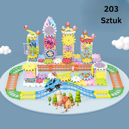 Zestaw klocków Montessori z przekładniami | rozwija wyobraźnię 1,5 kg 3