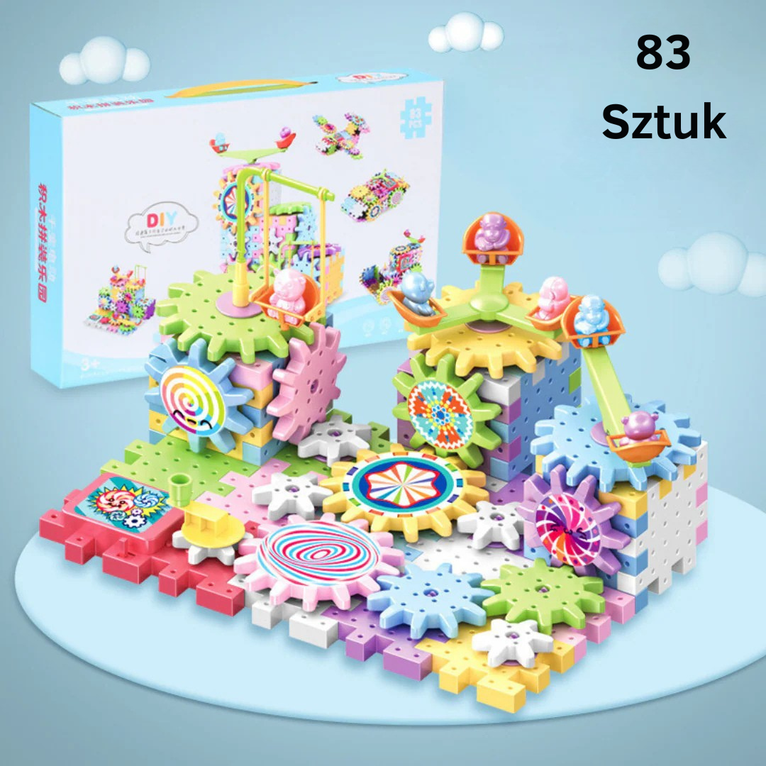 Zestaw klocków Montessori z przekładniami | rozwija wyobraźnię 1,5 kg 5