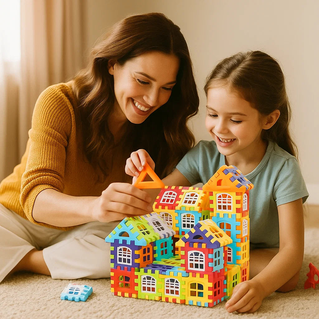Zestaw klocków dla dzieci | Kreatywna zabawka konstrukcyjna 1,5 kg 1
