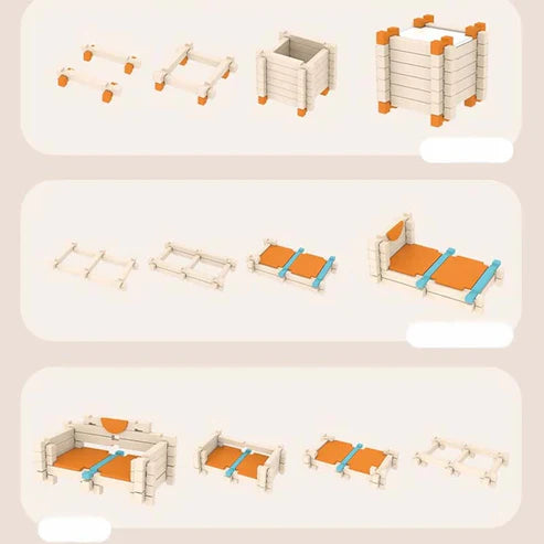 Zestaw klocków drewnianych Montessori | Ekologiczne materiały 1 kg 6