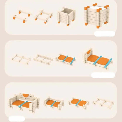 Zestaw klocków drewnianych Montessori | Ekologiczne materiały 1 kg 6