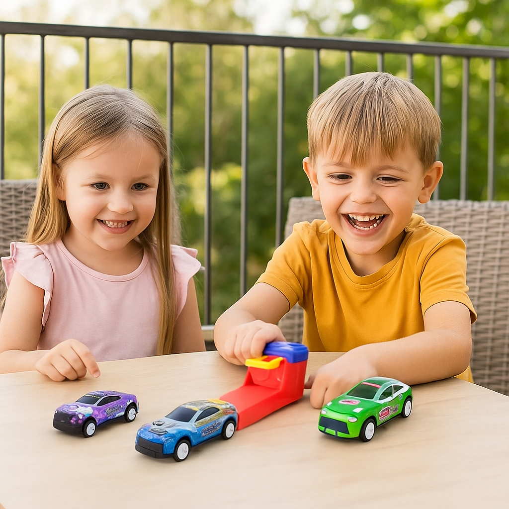 Zestaw wyścigowy z katapultą | emocjonujące wyścigi 1,5 kg 0